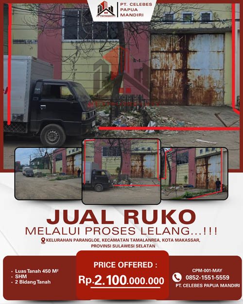 Ruko di Kota Makassar, Sulawesi Selatan