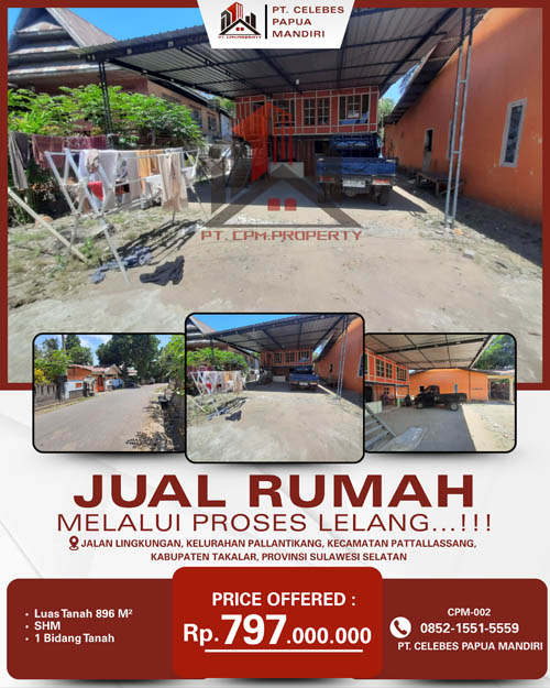 Rumah di Kab. Takalar, Sulawesi Selatan