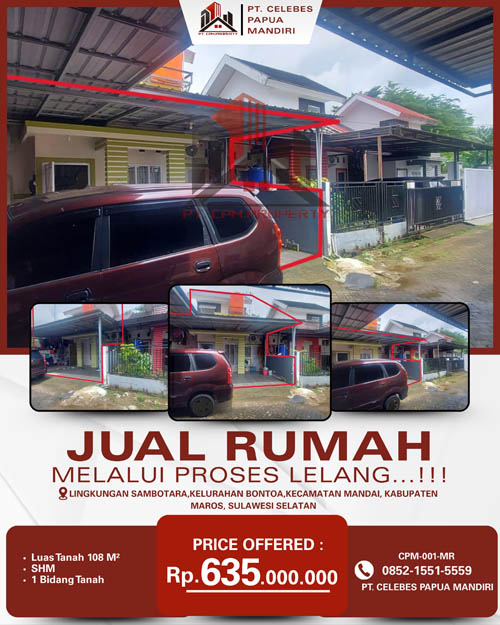 Rumah di kabupaten Maros, Sulawesi Selatan