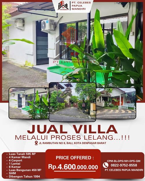 Villa di Kota Denpasar, Bali